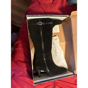 Aquatherm by Santana Canada Suede Black Boots NIB Women Size 11